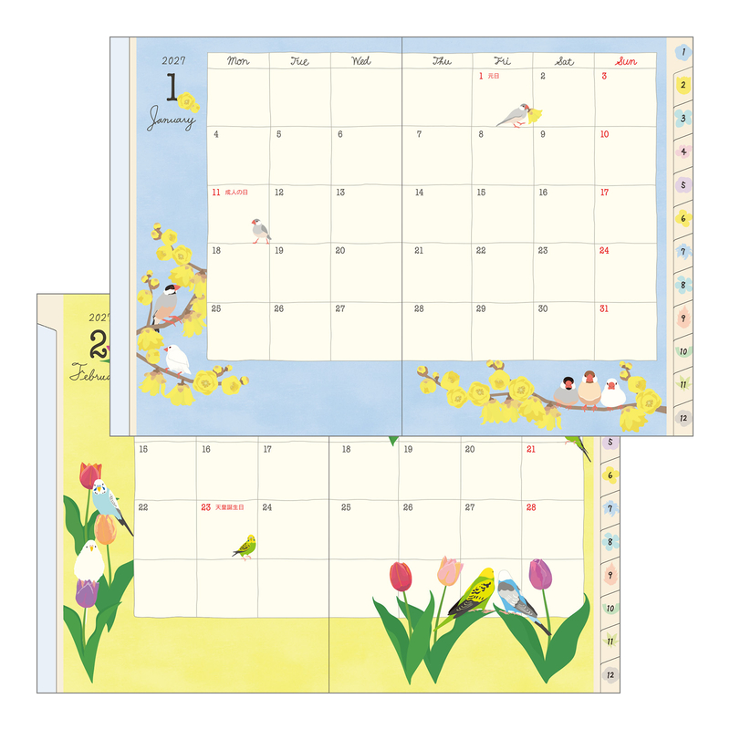 midori-pocket-diary-2027-a6-bird (2)