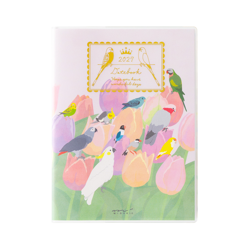 midori-pocket-diary-2027-a6-bird
