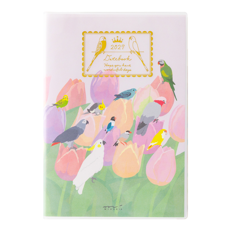 midori-pocket-diary-2027-b6-bird